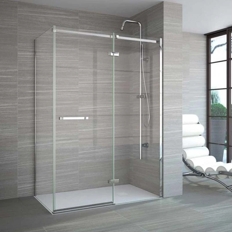 Merlyn 8 Series Frameless Hinge & Inline Shower Door 900mm - In Recess - A0611X0 5 Merlyn 8 Series Frameless Hinge & Inline Shower Door 900mm - In Recess - A0611X0 - Image 3