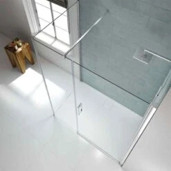 Merlyn 8 Series Frameless Pivot Shower Door & Inline Panel 1100mm - S8FPI1102H 10 Merlyn 8 Series Frameless Pivot Shower Door & Inline Panel 1100mm - S8FPI1102H -Luxe Bathrooms m e merlyn 8 frameless pivot shower door inline panel s8fp 3