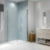 Merlyn 8 Series Frameless Pivot & Inline Shower Door Side Panel 900mm - S8FSP90IN -Luxe Bathrooms m e merlyn 8 frameless pivot shower door s8fpv 1 1