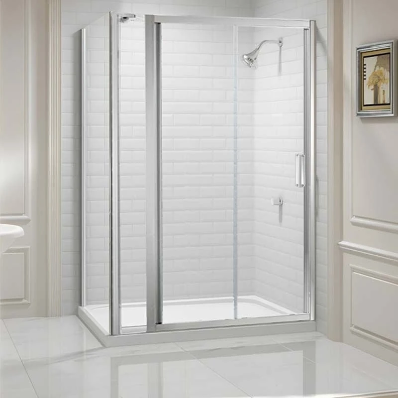 Merlyn 8 Series Sliding Shower Door And Inline Panel 1400mm+ Wide - 1370-1450mm - M88251H 4 Merlyn 8 Series Sliding Shower Door And Inline Panel 1400mm+ Wide - 1370-1450mm - M88251H - Image 2