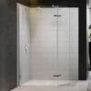 Merlyn 8 Series Showerwall With Hinged Swivel Panel Including Merlyn Mstone Tray 1500 X 900mm - M8SW1300HB 2 Merlyn 8 Series Showerwall With Hinged Swivel Panel Including Merlyn Mstone Tray 1500 X 900mm - M8SW1300HB -Luxe Bathrooms m e merlyn 8 showerwall hinged swivel panel