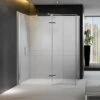 Merlyn 8 Series Walk In Shower Enclosure With Hinged Swivel Panel 1400 X 900mm - M8SWS500H 2 Merlyn 8 Series Walk In Shower Enclosure With Hinged Swivel Panel 1400 X 900mm - M8SWS500H -Luxe Bathrooms m e merlyn 8 walkin enclosure hinged swivel m8sws 4