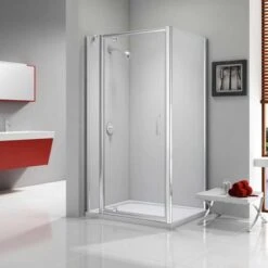 Merlyn Ionic Express 1000mm Pivot Shower Door & 150mm Inline Panel - A030008H -Luxe Bathrooms m e merlyn ionic pivot shower door 1