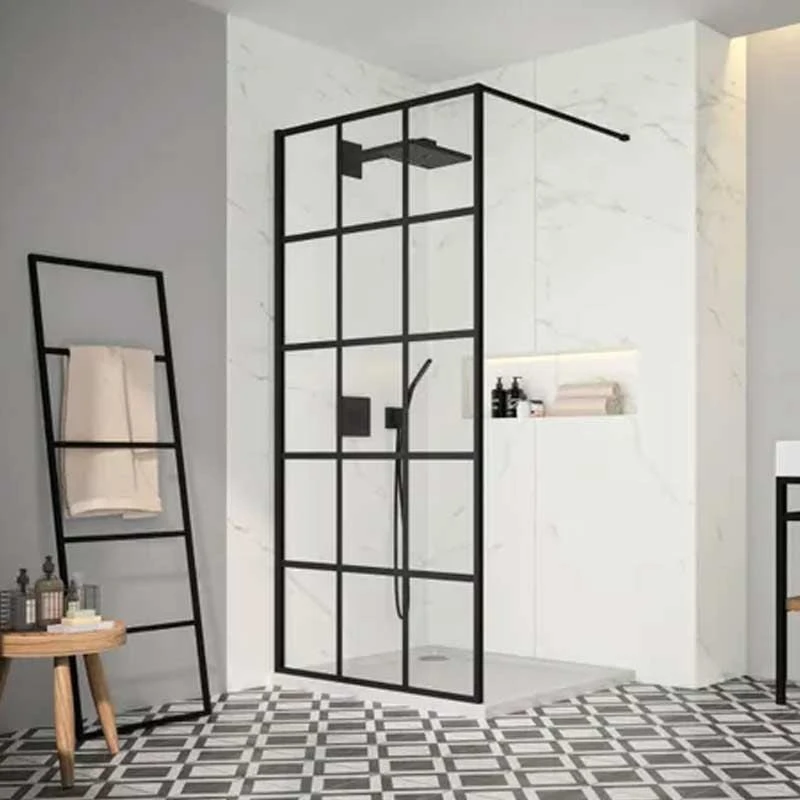 Merlyn Black Squared Wetroom Shower Wall Panel 1200mm - BLKFSWCTL120 3 Merlyn Black Squared Wetroom Shower Wall Panel 1200mm - BLKFSWCTL120