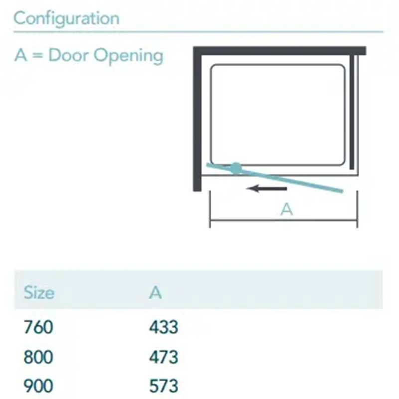 Merlyn Ionic Essence Framed Side Panel 760mm - DWH07B0 5 Merlyn Ionic Essence Framed Side Panel 760mm - DWH07B0 - Image 3
