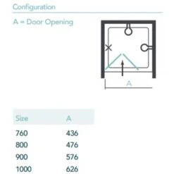 Merlyn Ionic Essence Framed Side Panel 900mm - DWH07E0 -Luxe Bathrooms m e merlyn dwh07e0 dimensions