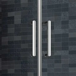 Merlyn Ionic Essence Framed Sliding Shower Door With Side Panel 1200mm - DWH04C0 -Luxe Bathrooms merlyn dwh04c0 3