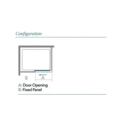 Merlyn 6 Series Sliding Shower Door 1400mm - M68291 -Luxe Bathrooms merlyn m68291 configuration