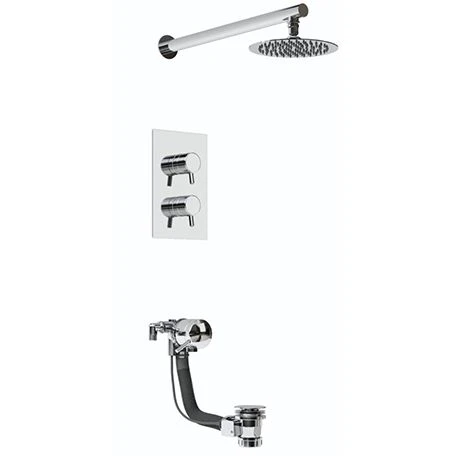 Bristan Prism Recessed Thermostatic Dual Control Bath & Shower Pack - PRISM SHWR PK 3 Bristan Prism Recessed Thermostatic Dual Control Bath & Shower Pack - PRISM SHWR PK