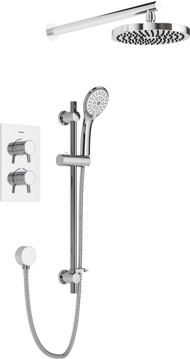Bristan Prism Recessed Thermostatic Dual Control Shower Pack - PRISM SHWR PK2 3 Bristan Prism Recessed Thermostatic Dual Control Shower Pack - PRISM SHWR PK2