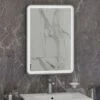 RAK Ceramics Art Soft 500 X 700mm LED Illuminated Mirror - Brushed Nickel - RAKARTSFBN5001 1 RAK Ceramics Art Soft 500 X 700mm LED Illuminated Mirror - Brushed Nickel - RAKARTSFBN5001 -Luxe Bathrooms r a rak rakartsfbn5001