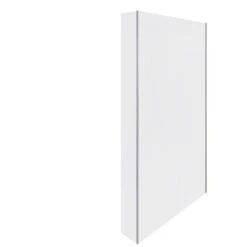 RAK Ceramics Feeling Fixed Return Glass Deflector Panel 2000mm X 250mm (Inc Fixings) - Chrome - RAKFRP100