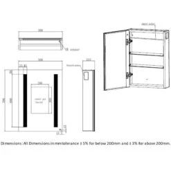 RAK Ceramics Sagittarius LED Illuminated Mirrored Bluetooth Cabinet With Demister 700x500mm - RAKSAG5001 6 RAK Ceramics Sagittarius LED Illuminated Mirrored Bluetooth Cabinet With Demister 700x500mm - RAKSAG5001 -Luxe Bathrooms r a raksag5001 1
