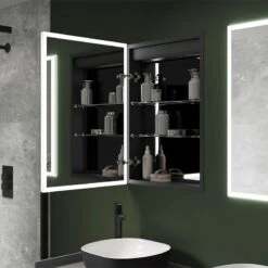 Sensio Eclipse TrioTone Single Door LED Cabinet Mirror 700x500x116mm - SE30298T0 -Luxe Bathrooms s e sensio se30298t0 2