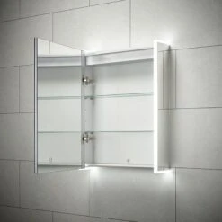 Sensio Ainsley Single Door Diffused LED Cabinet Mirror With Bluetooth 700x564x130mm - SE30594C0 -Luxe Bathrooms s e sensio se30594c0 2