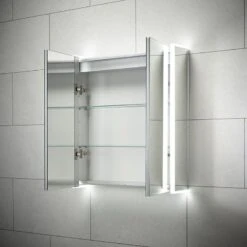 Sensio Ainsley Double Door Diffused LED Cabinet Mirror With Bluetooth 700x664x130mm - SE30794C0 10 Sensio Ainsley Double Door Diffused LED Cabinet Mirror With Bluetooth 700x664x130mm - SE30794C0 -Luxe Bathrooms s e sensio se30794c0 2