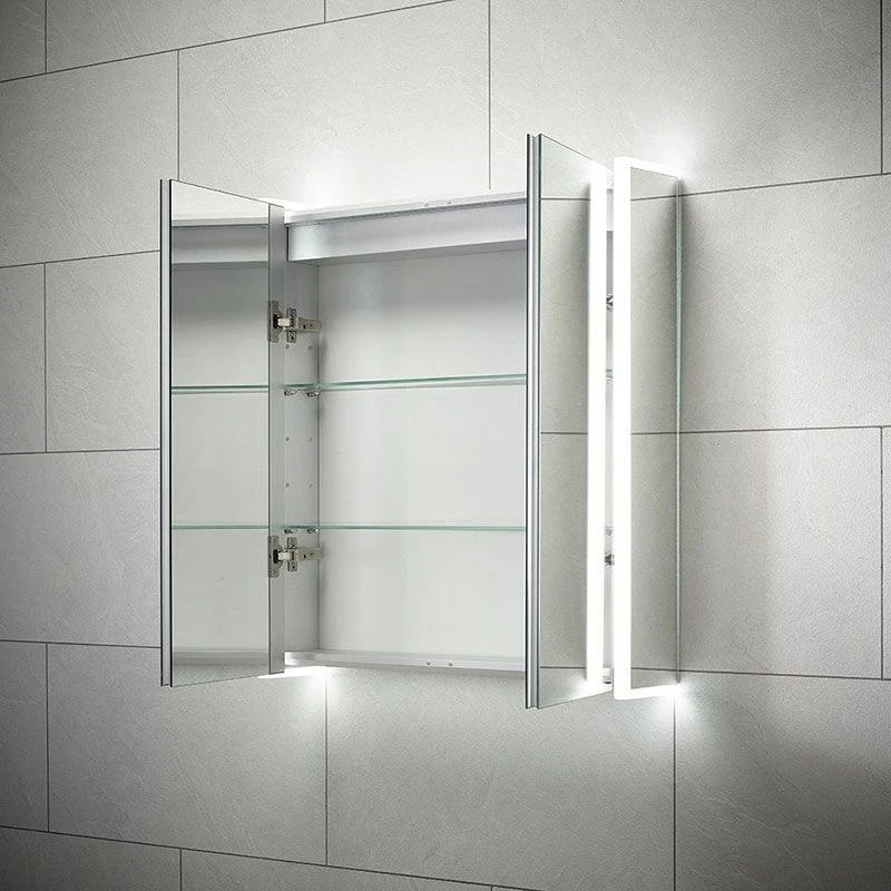 Sensio Ainsley Double Door Diffused LED Cabinet Mirror With Bluetooth 700x664x130mm - SE30794C0 5 Sensio Ainsley Double Door Diffused LED Cabinet Mirror With Bluetooth 700x664x130mm - SE30794C0 - Image 3
