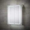 Sensio Harlow Double Door Diffused LED Cabinet Mirror 700x600x132mm - SE31394C0 -Luxe Bathrooms se31394c0