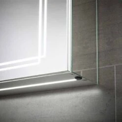 Sensio Harlow Double Door Diffused LED Cabinet Mirror 700x600x132mm - SE31394C0 -Luxe Bathrooms se31394c0 corner