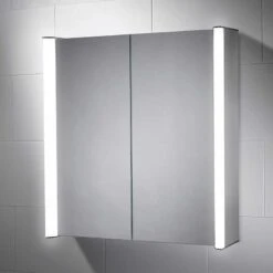 Sensio Aspen Double Bathroom Cabinet Mirror With Diffused LED's - SE30816C0 -Luxe Bathrooms sensio se30816c0 aspen double bathroom cabinet mirror