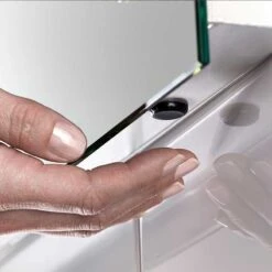 Sensio Aspen Double Bathroom Cabinet Mirror With Diffused LED's - SE30816C0 -Luxe Bathrooms sensio se30816c0 aspen double bathroom cabinet mirror touch sensor