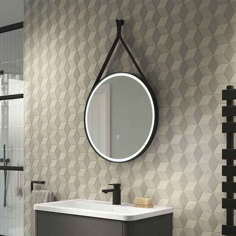 Sensio Nova 800 TrioTone Black Leather Strap Hanging LED Mirror 800x38mm - SE30698T0S 4 Sensio Nova 800 TrioTone Black Leather Strap Hanging LED Mirror 800x38mm - SE30698T0S - Image 2