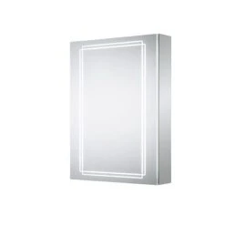 Sensio Harlow Single Door Diffused LED Cabinet Mirror 700x500x132mm - SE31194C0